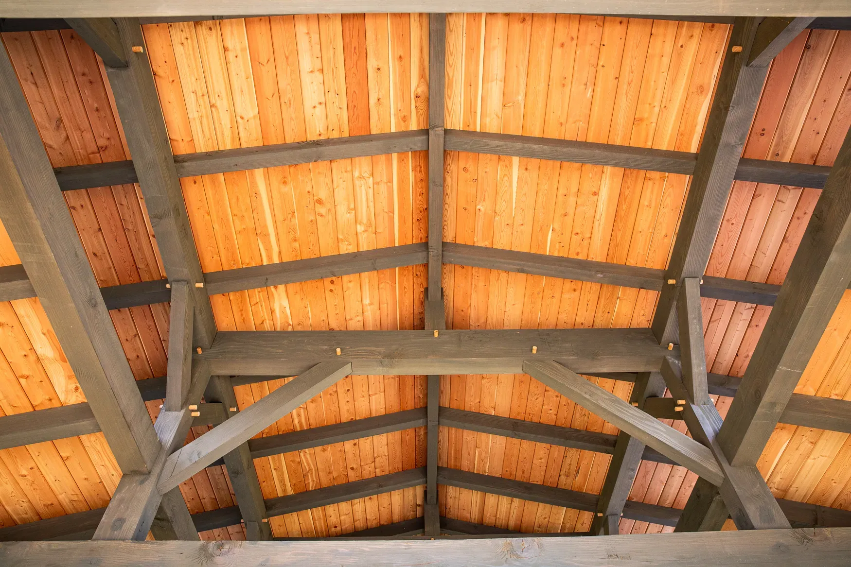 Timber frame pavilion estate project 3, Loudoun County Virginia